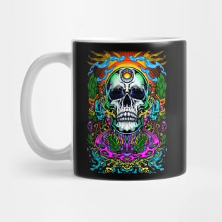 Psychedelic Skull Mug